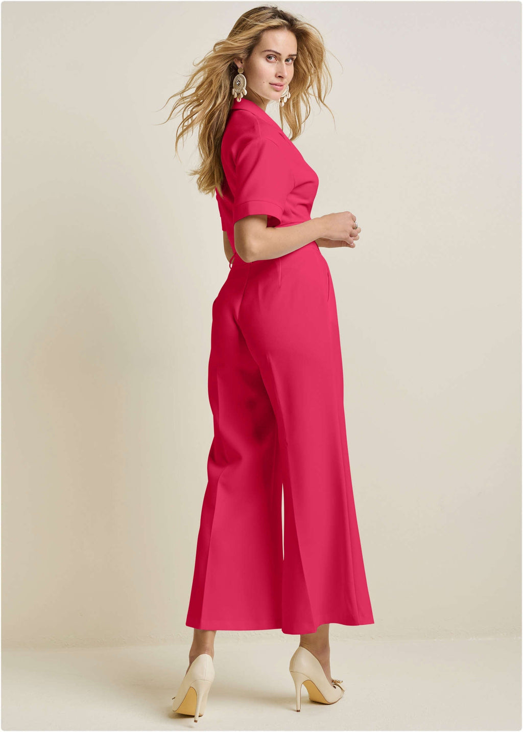 Flare Leg Suiting Set - Azalea