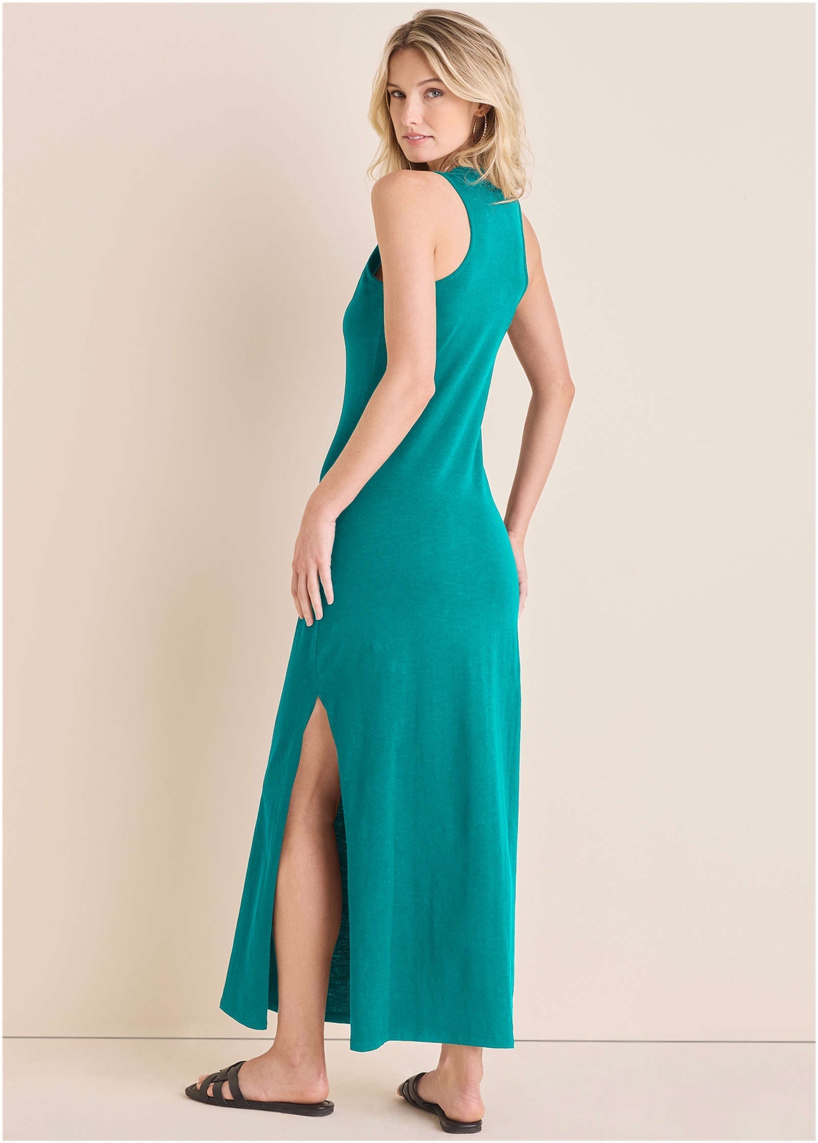 Tank Maxi Dress - Tropical Green