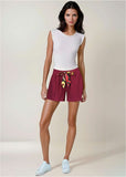 Bahama Knit Short - Beet Red